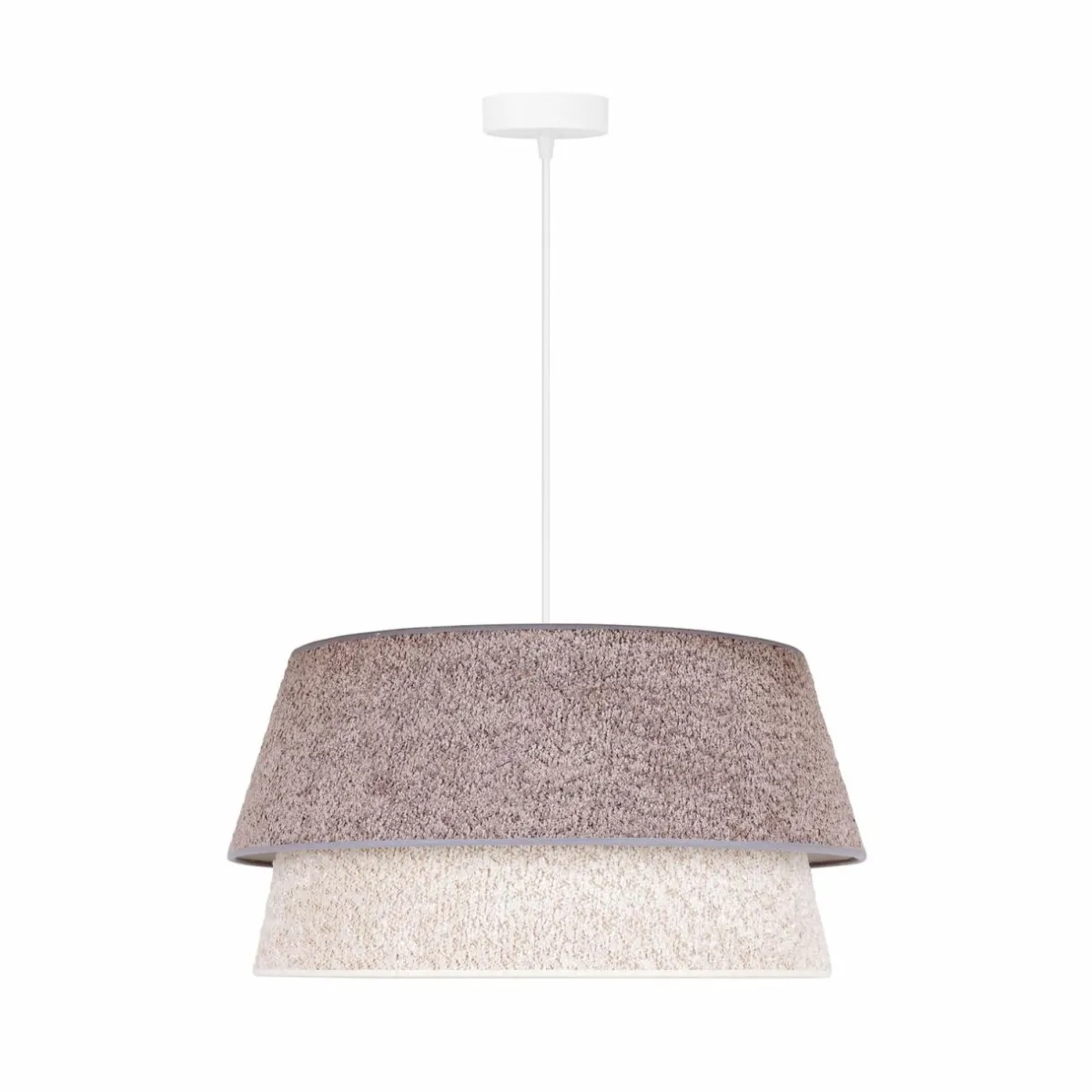 suspension_boucle__cm_grisecru_1.webp Store Euluna Suspension Boucle, Ø 50 cm, grise/écru