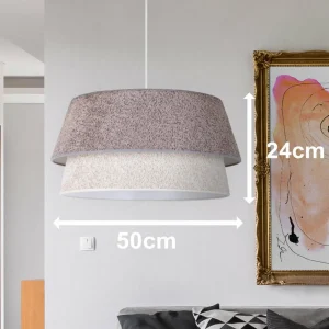 Store Euluna Suspension Boucle, Ø 50 cm, grise/écru