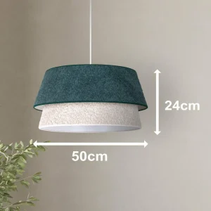 Online Euluna Suspension Boucle, Ø 50 cm, verte/écru