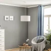 Cheap Duolla Suspension Bristol, motif tissé, gris