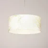 Best Sale EGLO Suspension Bucamaranga blanc avec impression de motifs de feuilles
