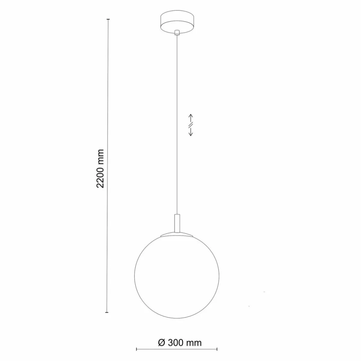 suspension_cadix_en_verre___lampe___cm_0.webp Clearance TK Lighting Suspension Cadix en verre, à 1 lampe, Ø 30 cm