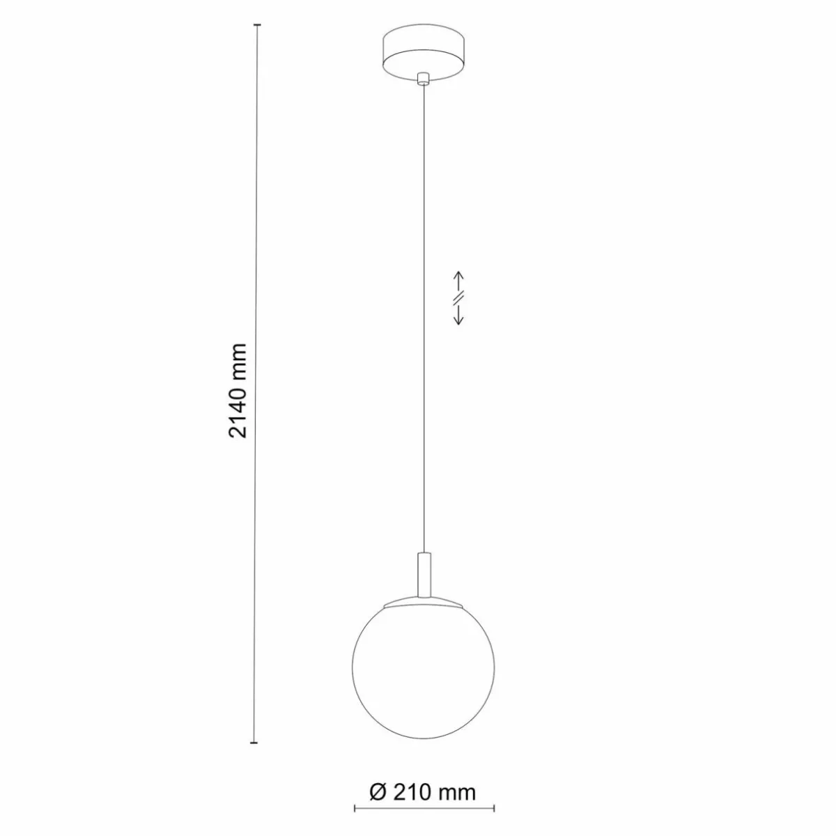 suspension_cadix_en_verre___lampe___cm_1-1.webp Outlet TK Lighting Suspension Cadix en verre, à 1 lampe, Ø 21 cm