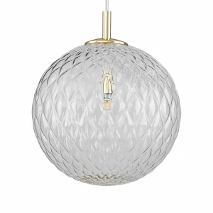 Clearance TK Lighting Suspension Cadix en verre, à 1 lampe, Ø 30 cm
