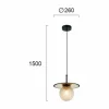 Cheap Viokef Suspension Cairo en verre, transparente