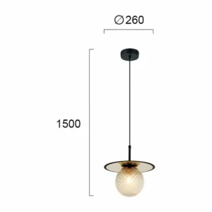 Cheap Viokef Suspension Cairo en verre, transparente