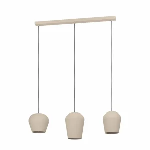 New EGLO Suspension Cambadélis, à trois lampes, sable