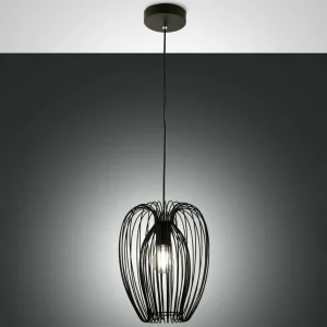 Cheap Fabas Luce Suspension Camp, Ø 25 cm, noir, panier en fil métallique