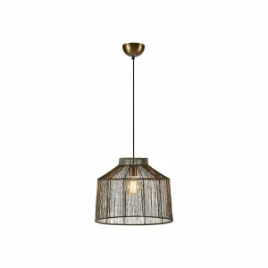 Store Markslöjd Suspension Capanna, abat-jour métal, laiton ancien