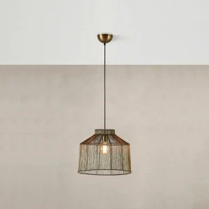 Store Markslöjd Suspension Capanna, abat-jour métal, laiton ancien