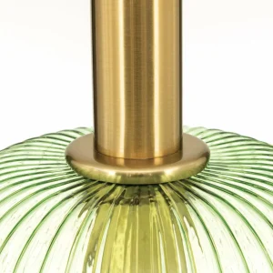 Cheap ORION Suspension Carneval, laiton vieilli/vert, Ø 20 cm, verre