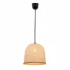 Best Sale Viokef Suspension Casper, abat-jour rotin, Ø 35 cm