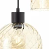 Online Brilliant Suspension Casto, longueur 95 cm, ambre, 6 lampes, verre