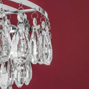 Fashion ORION Suspension Celeste à cristaux K9 à 9 l, chromée