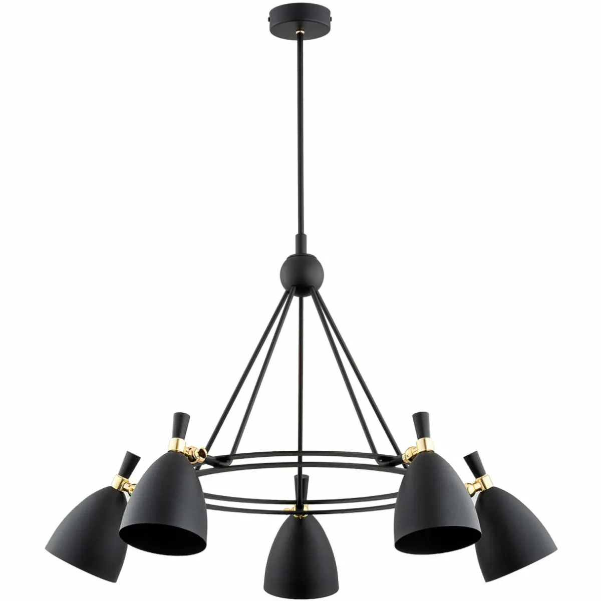 suspension_charlotte__cinq_flammes_noir_1.webp Flash Sale Argon Suspension Charlotte, à cinq flammes, noir