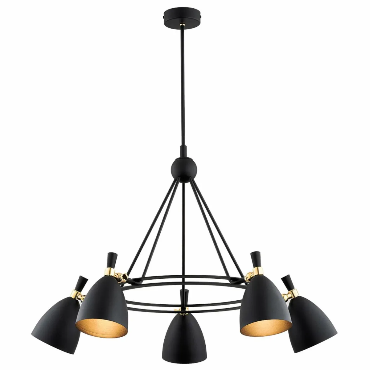 suspension_charlotte__cinq_flammes_noir_2.webp Flash Sale Argon Suspension Charlotte, à cinq flammes, noir