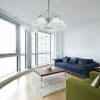 Shop Searchlight Suspension chromée MILANESE à 5 lampes
