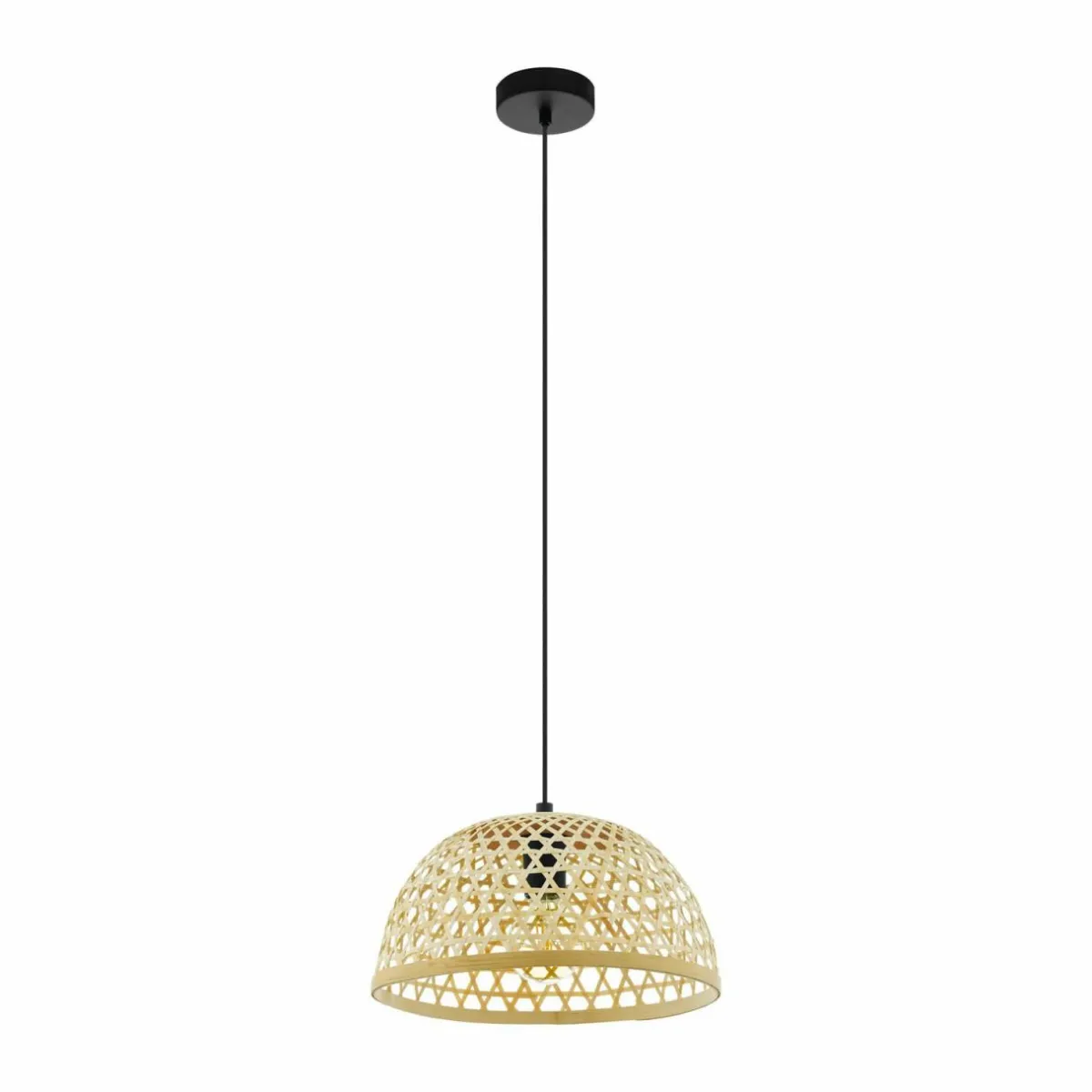 suspension_claverdon___cm_noirnaturel_bois_1.webp Outlet EGLO Suspension Claverdon, Ø 37 cm, noir/naturel, bois