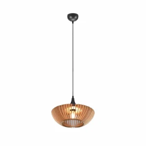 Cheap Trio Lighting Suspension Colino en lamelles de bois, bois clair