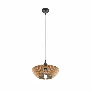 Cheap Trio Lighting Suspension Colino en lamelles de bois, bois clair