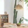Clearance Globo Suspension Colly abat-jour treillis bambou, Ø40cm