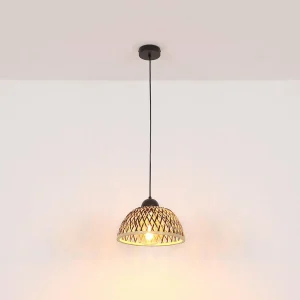 Shop Globo Suspension Colly abat-jour treillis bambou, Ø30cm