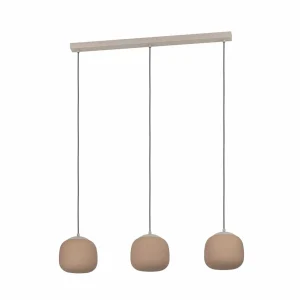 Online EGLO Suspension Cominio taupe/sable, à 3 lampes