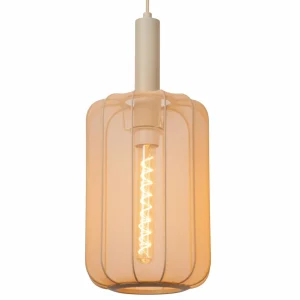 Discount Lucide Suspension Corina, crème, 3 lampes, E27