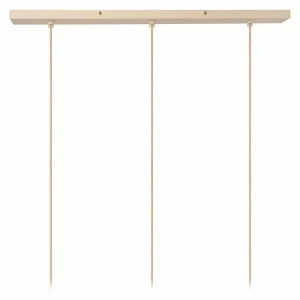 Discount Lucide Suspension Corina, crème, 3 lampes, E27