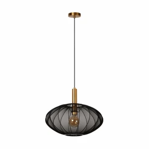 Best Lucide Suspension Corina, noir, Ø 50 cm, E27