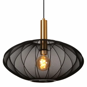 Best Lucide Suspension Corina, noir, Ø 50 cm, E27