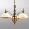 Store Cremasco Suspension Corola à aspect antique 3 lampes