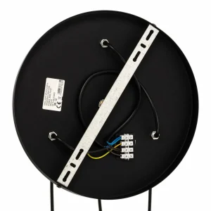 Fashion Eko-Light Suspension Corte, noire, à 3 lampes, ronde