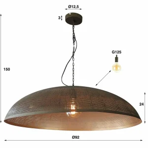 Hot Zijlstra Suspension Cosbro, bronze ancien, Ø 92 cm