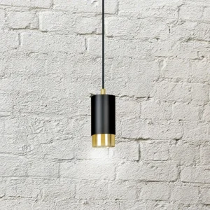 Sale EMIBIG LIGHTING Suspension courte Kumo, noire/dorée 1 lampe