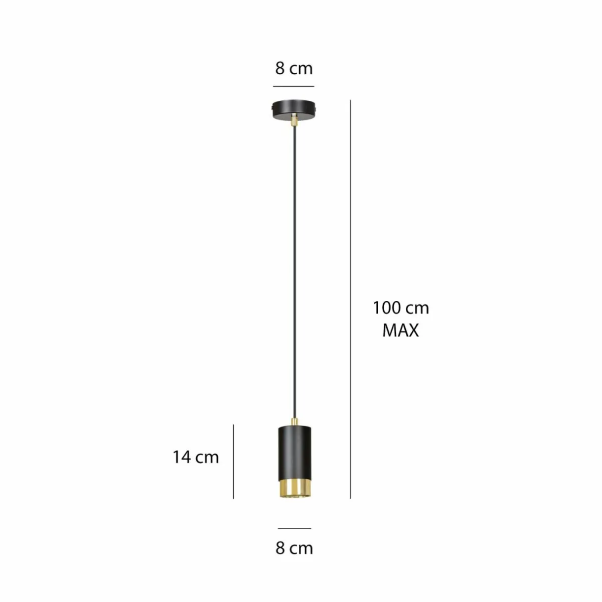 suspension_courte_kumo_noiredore__lampe_3.webp Sale EMIBIG LIGHTING Suspension courte Kumo, noire/dorée 1 lampe