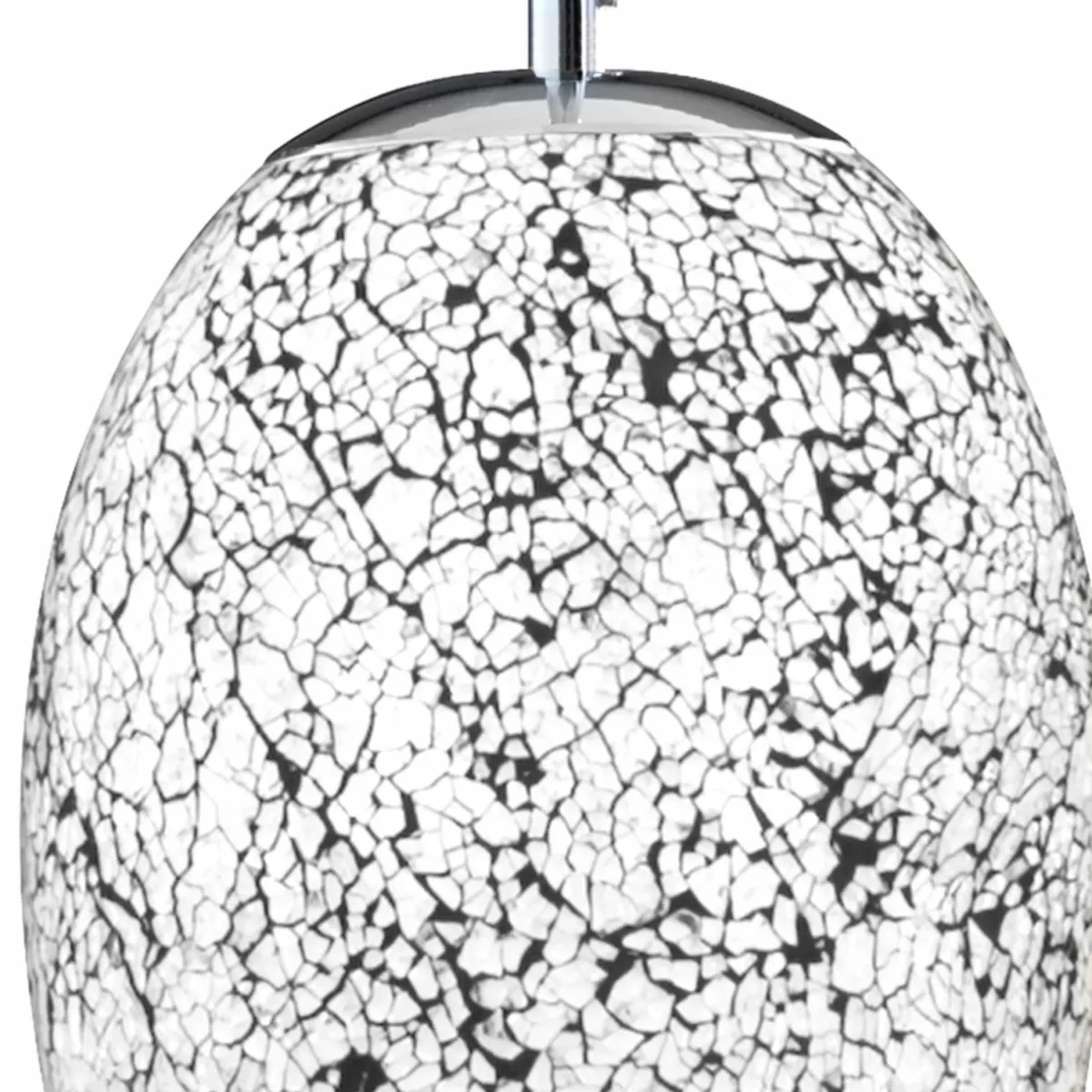 suspension_crackle_chrome_et_blanche_0.webp Shop Searchlight Suspension Crackle chromée et blanche