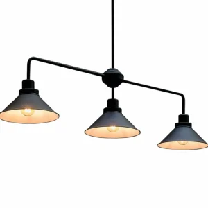 Best Nowodvorski Lighting Suspension Craft III en noir, à trois lampes