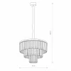 Clearance Nowodvorski Lighting Suspension Cristal, transparent/argenté, Ø 56 cm