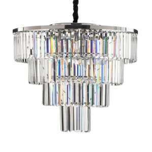 Clearance Nowodvorski Lighting Suspension Cristal, transparent/argenté, Ø 71 cm