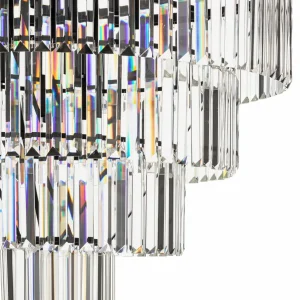 Hot Nowodvorski Lighting Suspension Cristal, transparent/noir, Ø 71 cm