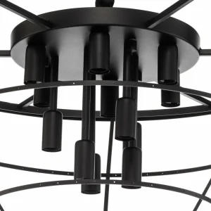 Hot Nowodvorski Lighting Suspension Cristal, transparent/noir, Ø 71 cm