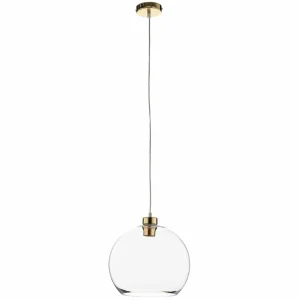 Store TK Lighting Suspension Cubus, blanc, verre, Ø 30 cm, E27