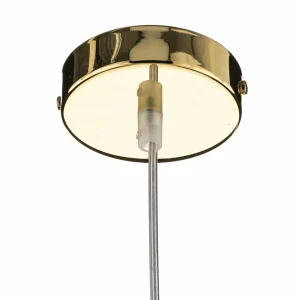 Store TK Lighting Suspension Cubus, blanc, verre, Ø 30 cm, E27