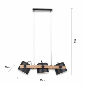 Sale JUST LIGHT. Suspension Cup, à trois lampes