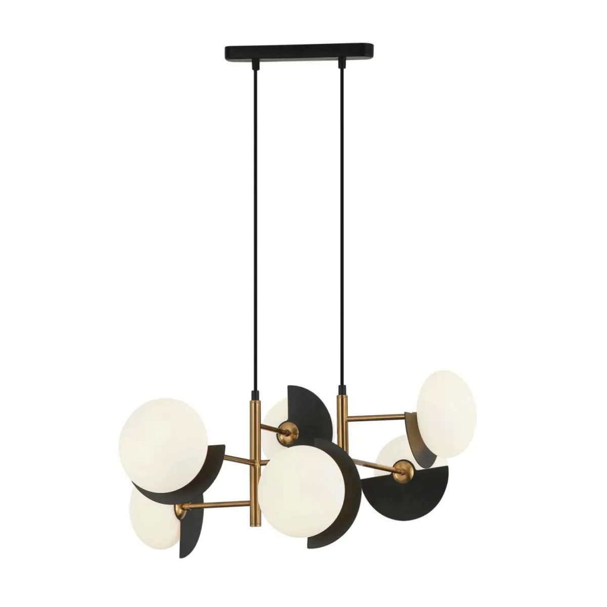suspension_darcy_noirbronze___lampes_0-1.webp Discount Viokef Suspension Darcy, noir/bronze, à 6 lampes