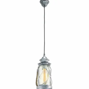 Discount EGLO Suspension de conception antique Fedor argentée