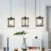 Discount EGLO Suspension Dellow, longueur 88 cm, noir/laiton, à 3 lampes