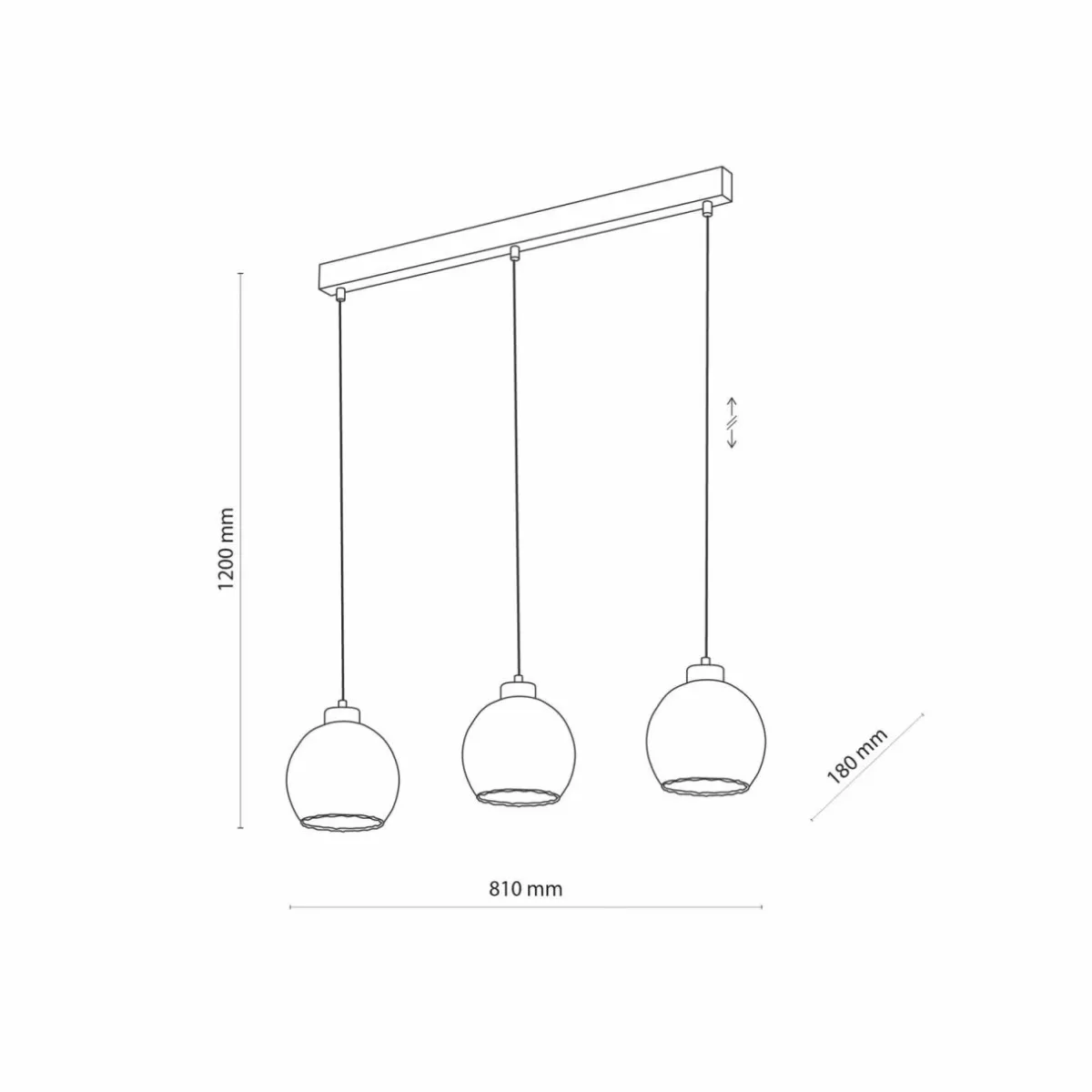 suspension_devi_transparente___lampes_linaire_1.webp Clearance TK Lighting Suspension Devi, transparente à 3 lampes linéaire