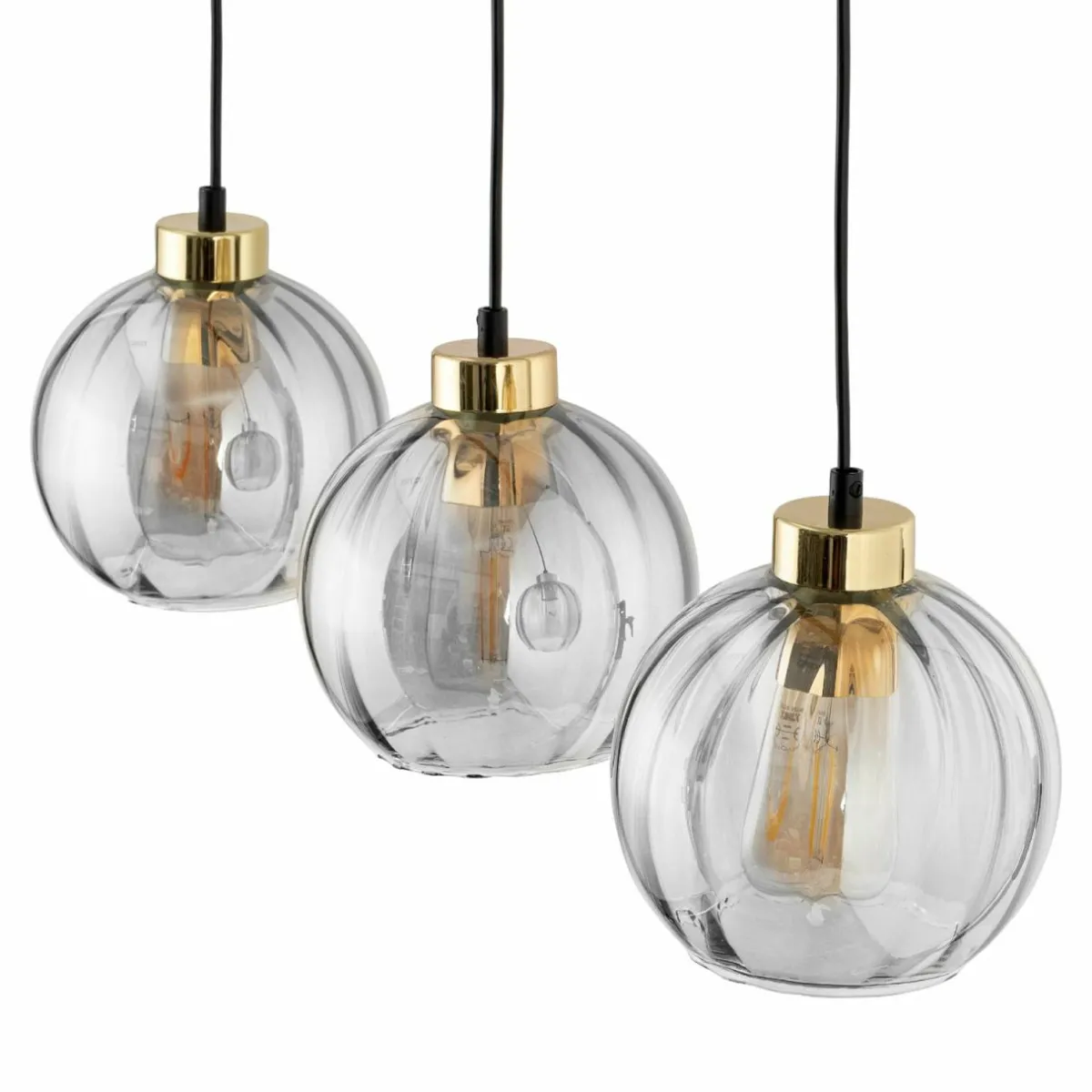 suspension_devi_transparente___lampes_linaire_2.webp Clearance TK Lighting Suspension Devi, transparente à 3 lampes linéaire